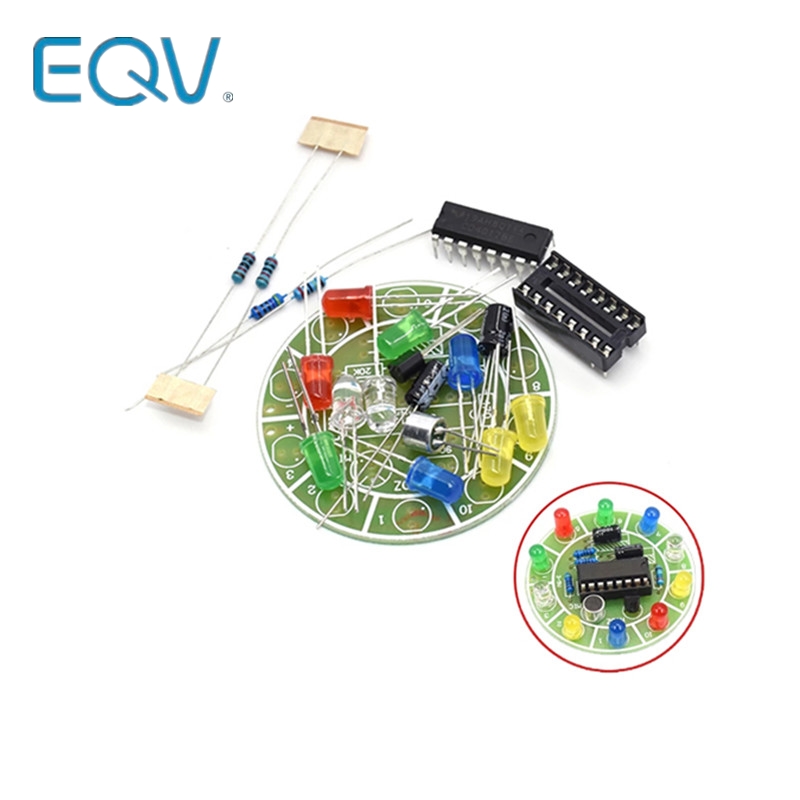 Diy Electronics Lab - CD4017 Warna-warni Kontrol Suara Berputar Lampu