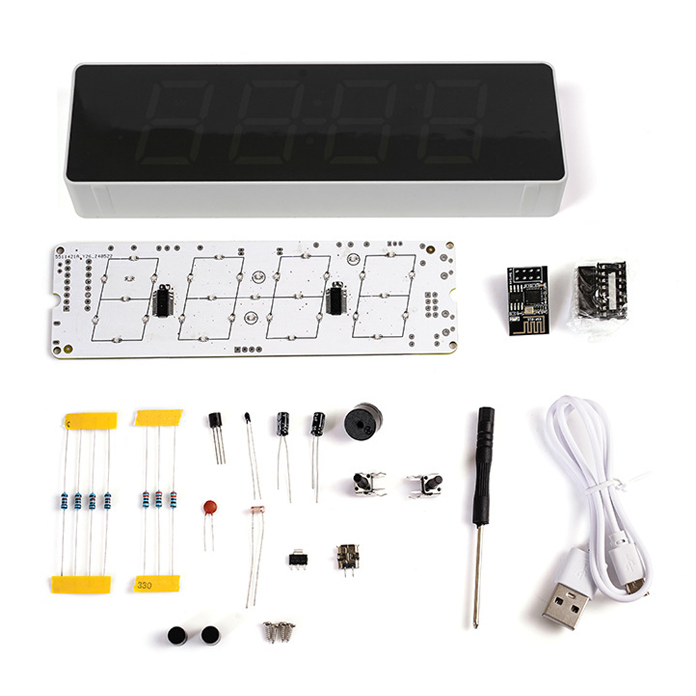Useful Diy Electronics - ESP8266 IoT jam WiFi warna-warni Kit