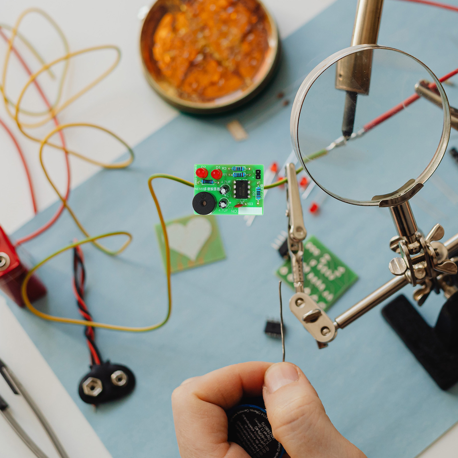 Diy Electronics Projects - 5Set Kit Pelatihan Penyolderan Papan Latihan
