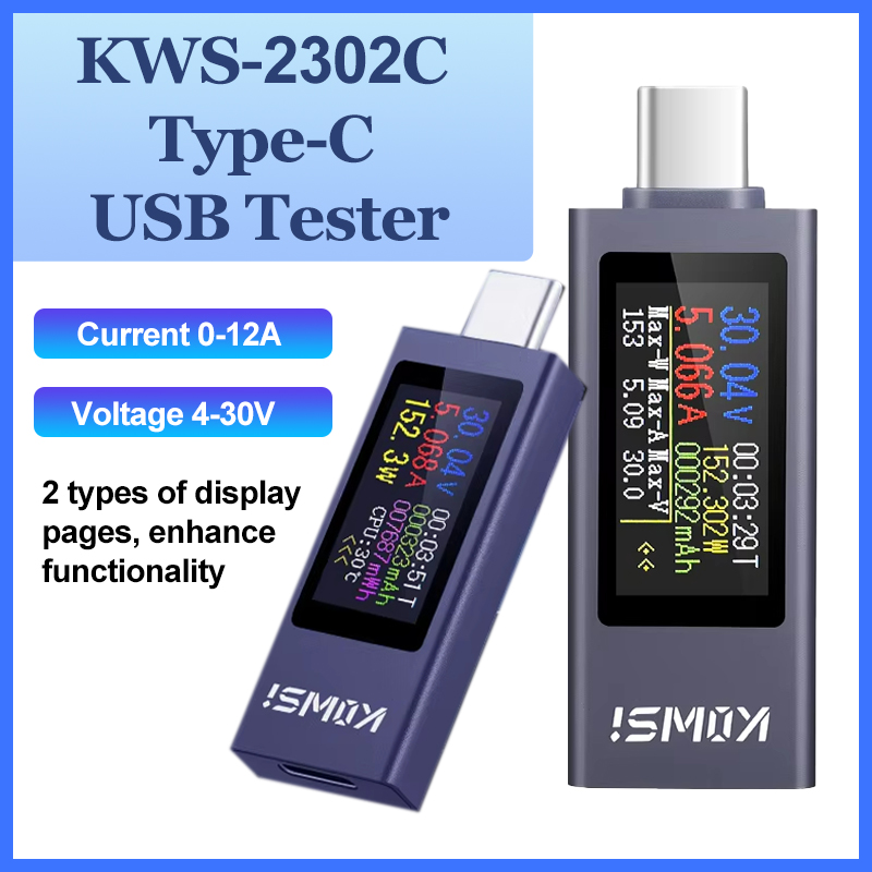 Logic Analyzer Usb - KWS-2302C USB Tester multi-fungsi, pengukur daya