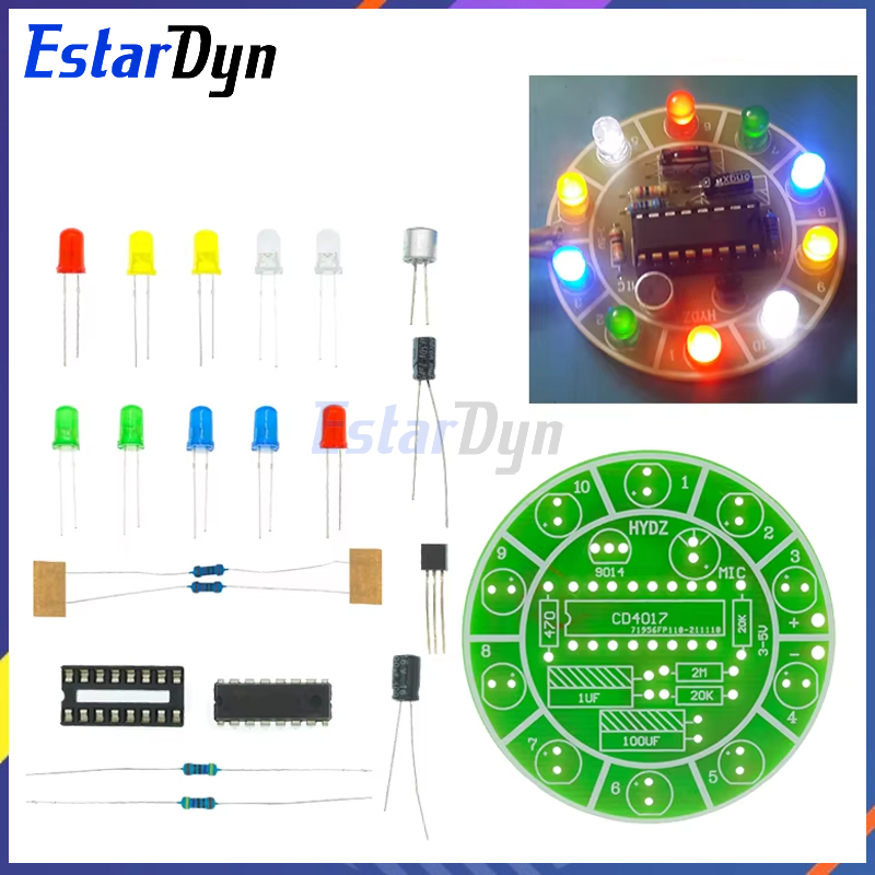 Diy Electronics Lab - Estardyn CD4017 kit lampu LED putar