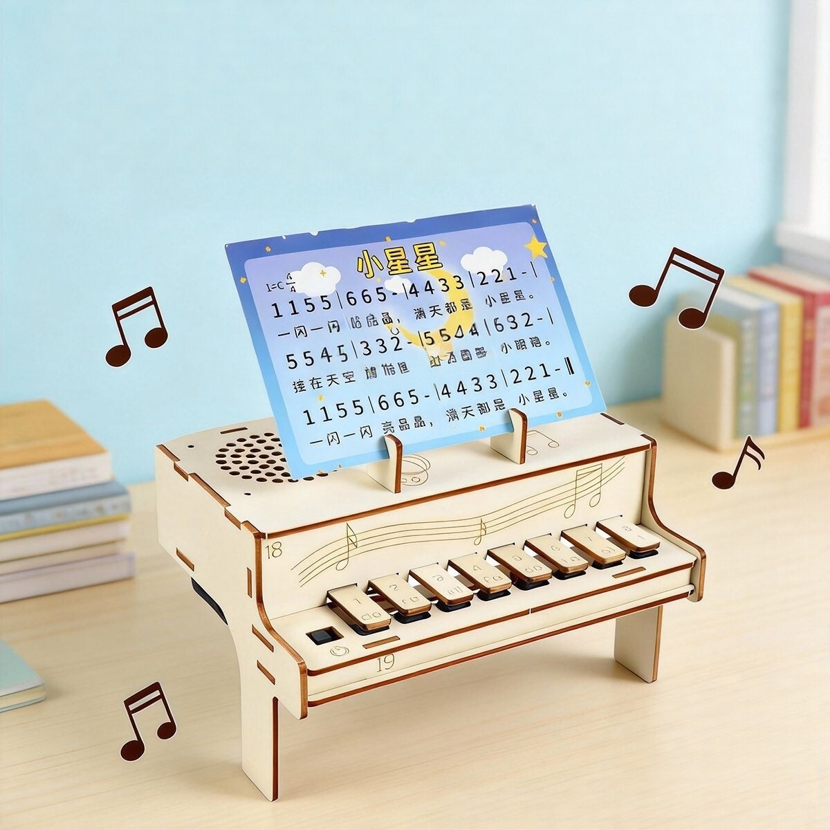 Useful Diy Electronics - Kit Perakitan Model Piano Elektronik Kayu
