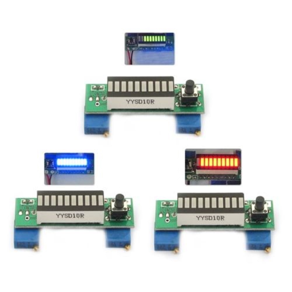 Diy Electronics Test Equipment - LM3914 10 segmen 3.7V Lithium 12V