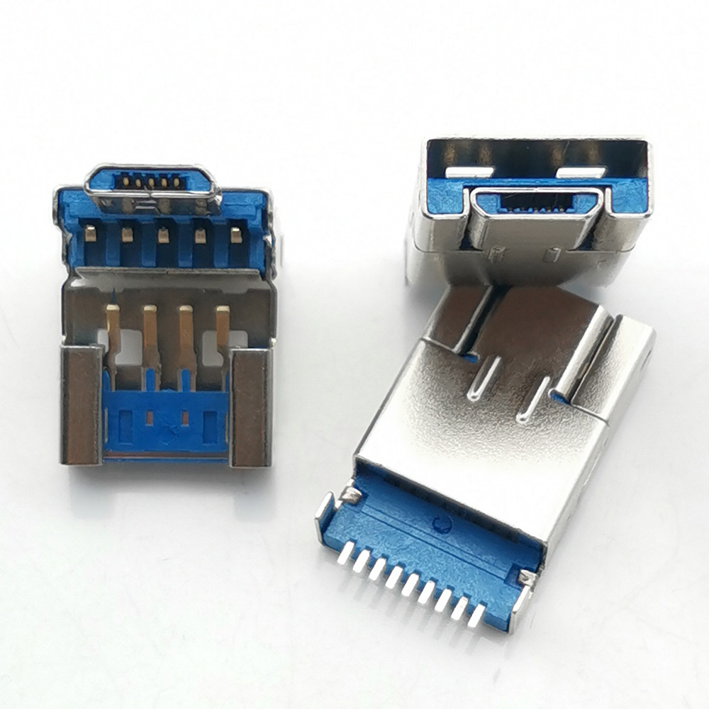 10 Buah USB3.0 Tipe A + Konekt - Smd Solder Paste ulasan dan harga