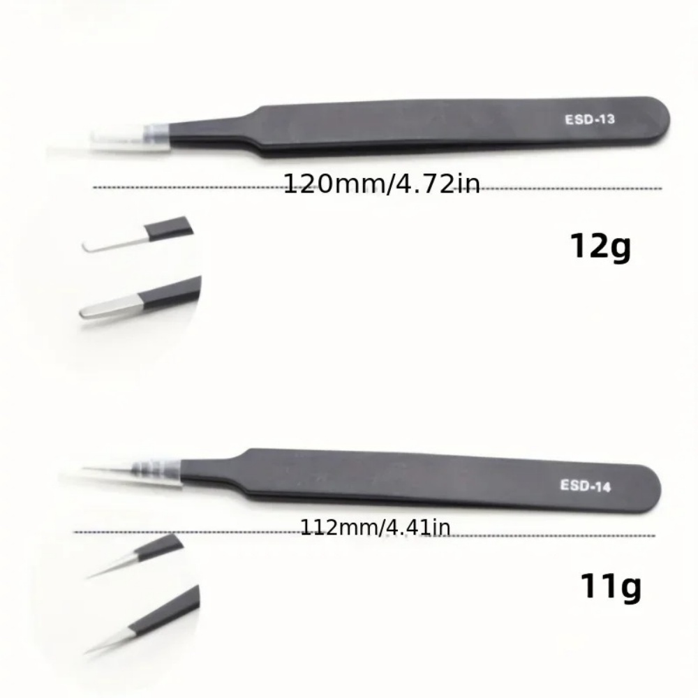 6 Buah Pinset ESD Presisi Anti - Diy Electronics Tool Kit ulasan dan harga