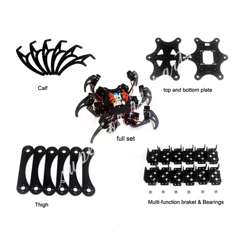 Kit Bingkai Robot Enam Kaki 3  - Diy Kit Elektronik ulasan dan harga