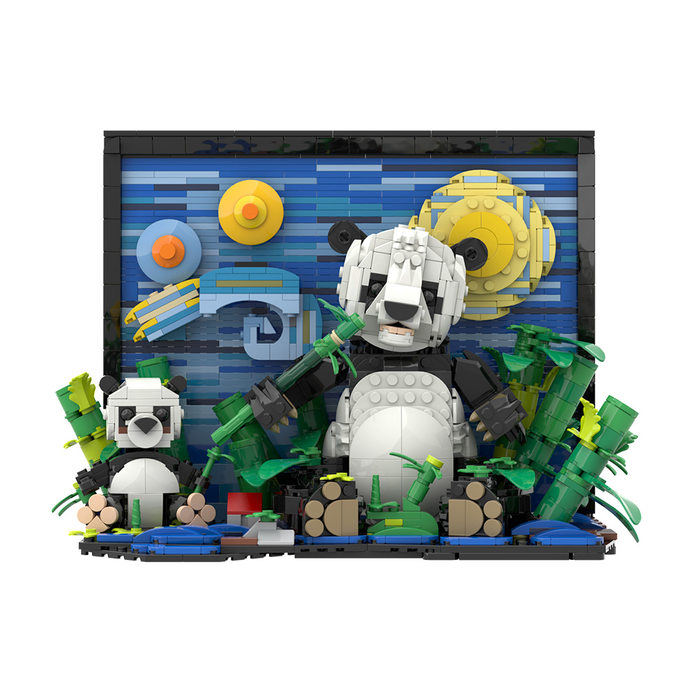 Gobricks MOC VanS Panda Blok B - Diy Electronics Art ulasan dan harga
