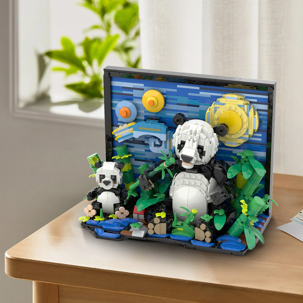 Gobricks MOC VanS Panda Blok B - Diy Electronics Art ulasan dan harga