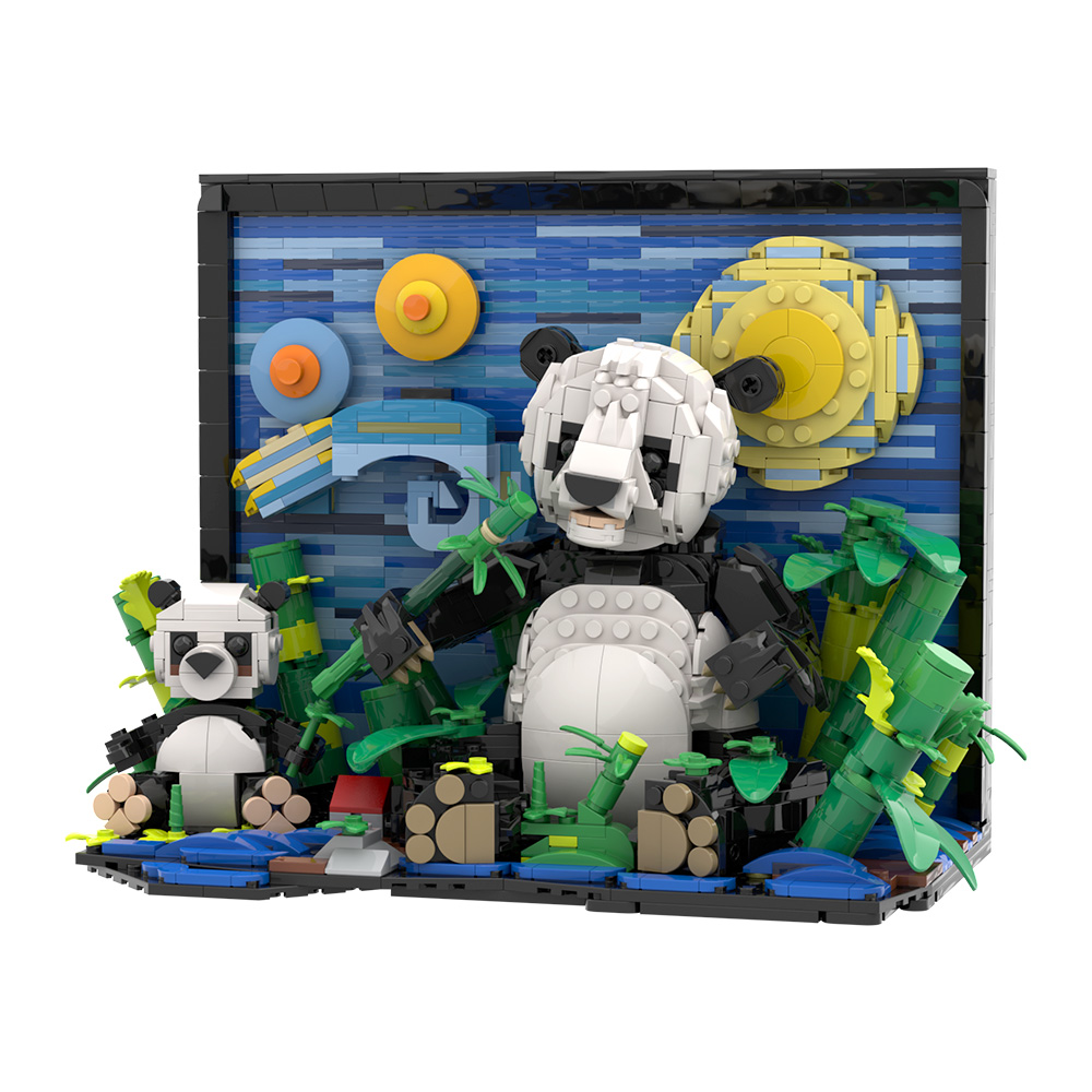 Gobricks MOC VanS Panda Blok B - Diy Electronics Art ulasan dan harga