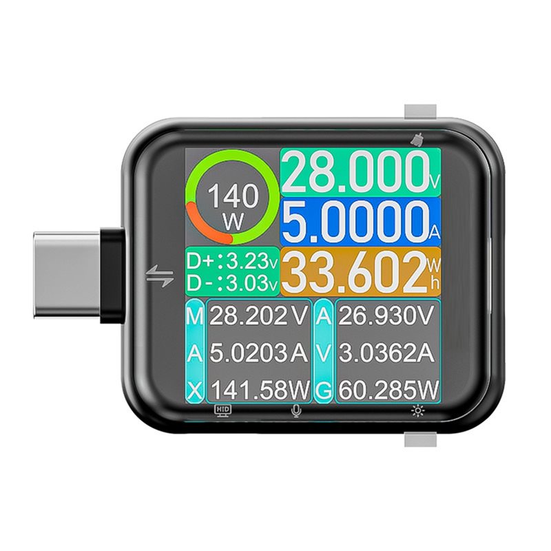 T3 USB-C Tester Digital Voltag - Logic Analyzer Usb ulasan dan harga