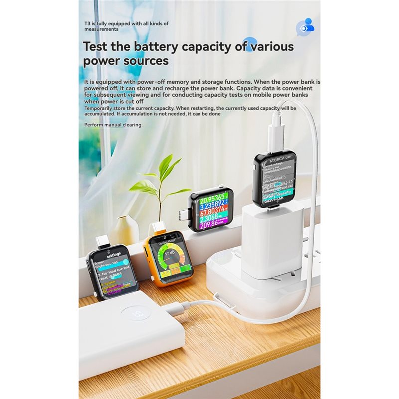 T3 USB-C Tester Digital Voltag - Logic Analyzer Usb ulasan dan harga