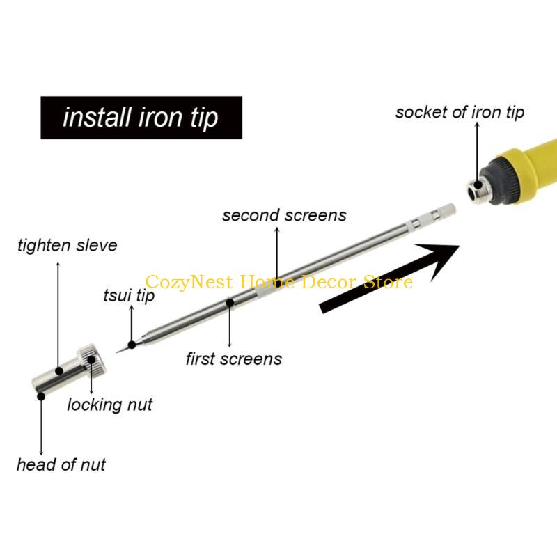 92MF T12 Stasiun Las Pegangan  - Diy Electronics Tools ulasan dan harga