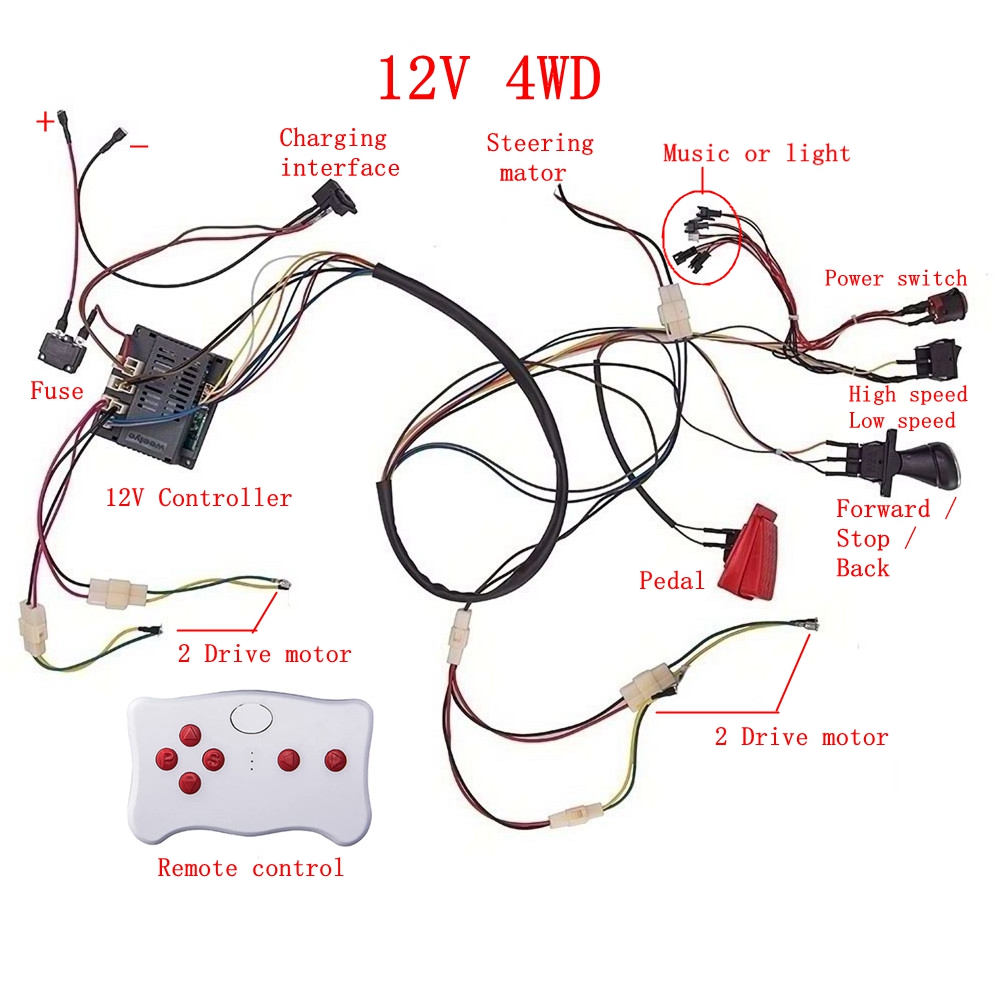 Mobil listrik anak DIY dimodif - Diy Electronics Button ulasan dan harga