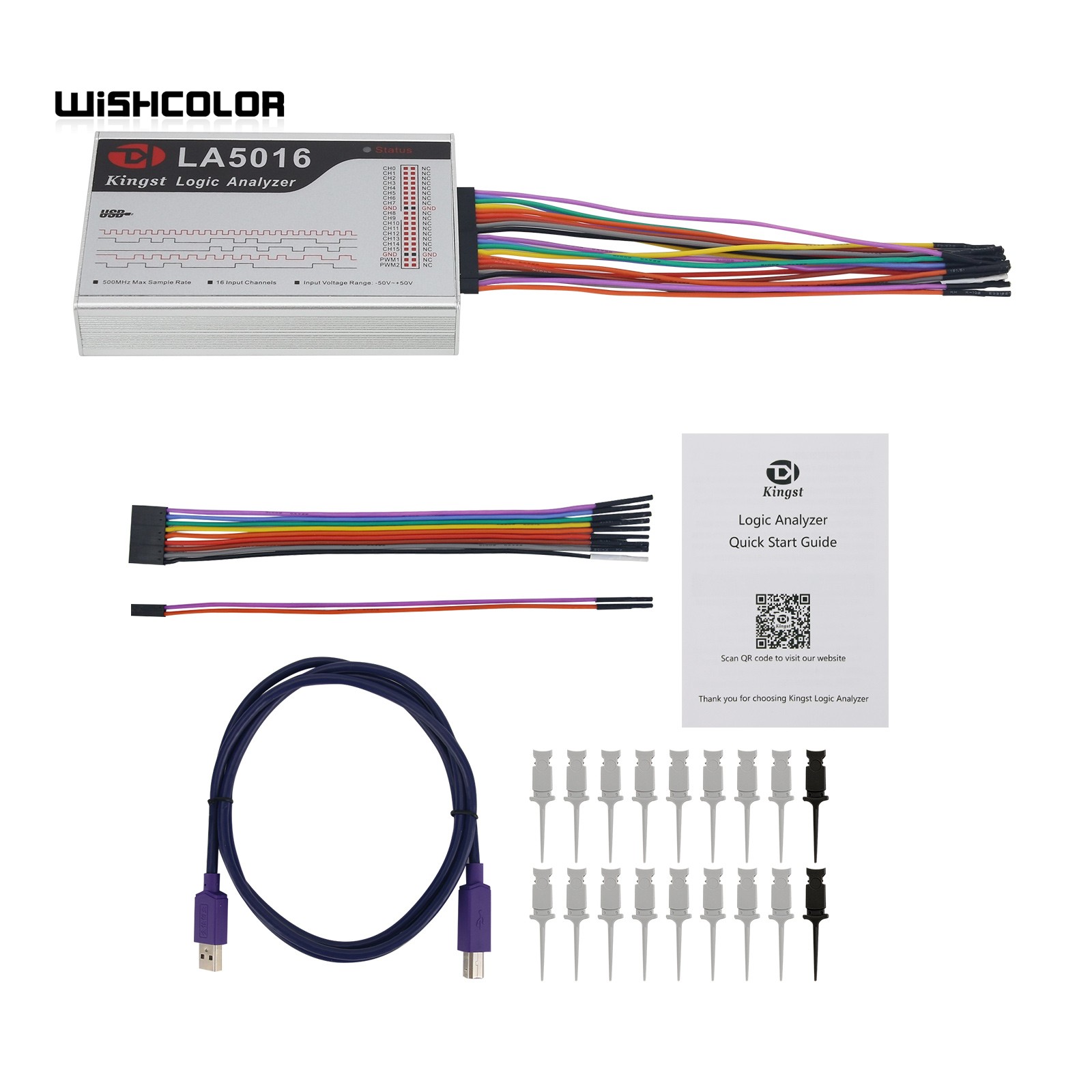 Wishcolor LA5016 penganalisa l - Logic Analyzer Usb ulasan dan harga