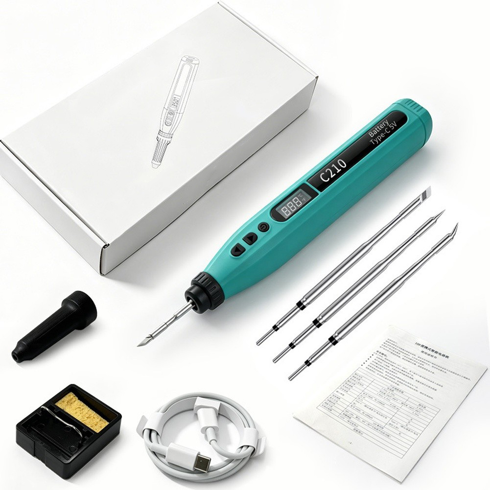 Set besi solder USB digital pi - Diy Electronics Tools ulasan dan harga