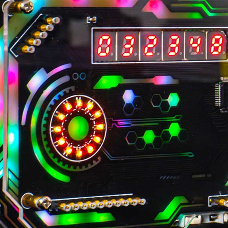 ABLU-Desktop Jam Digital Elekt - Diy Innovative Electronics ulasan dan harga