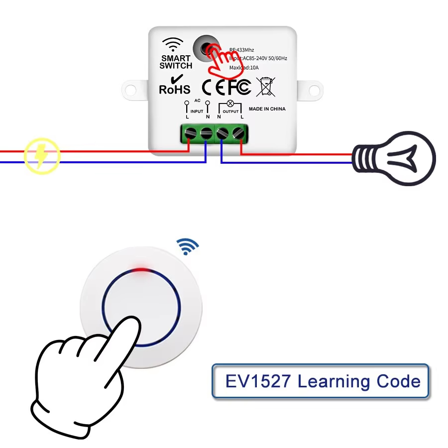RF 433MHz pengendali jarak jau - Diy Electronics Button ulasan dan harga