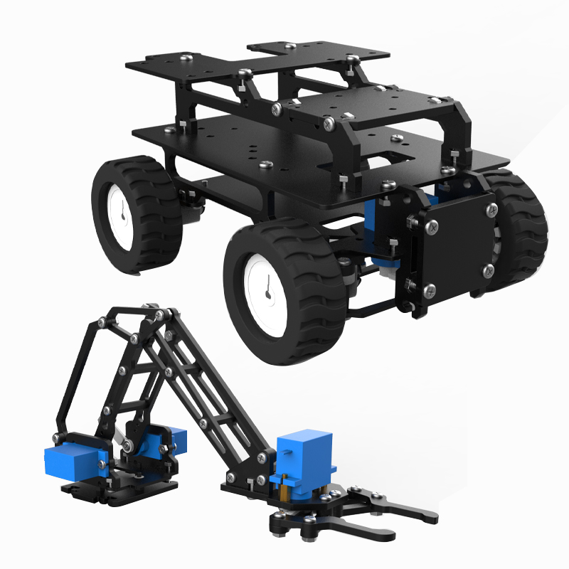 Mobil Robot Akrilik 4WD dengan - Diy Kit Elektronik ulasan dan harga