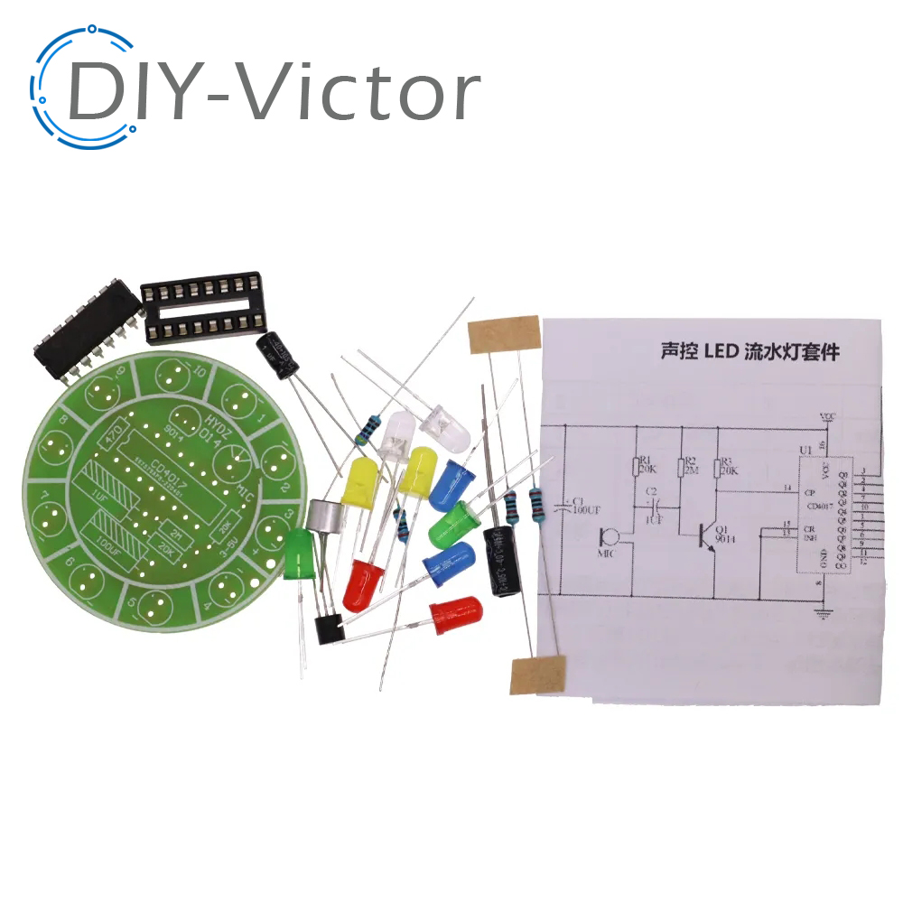 CD4017 warna-warni kontrol sua - Diy Electronics Lab ulasan dan harga