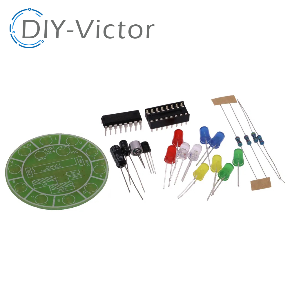 CD4017 warna-warni kontrol sua - Diy Electronics Lab ulasan dan harga