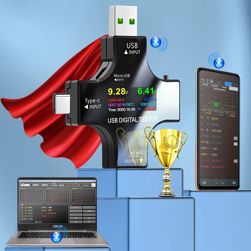 Penguji USB DC Tipe-C PD Voltm - Logic Analyzer Usb ulasan dan harga