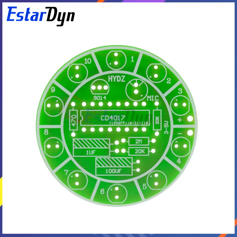 Estardyn CD4017 kit lampu LED  - Diy Electronics Lab ulasan dan harga