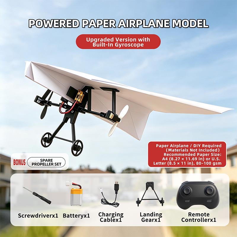 Kit Pesawat Kertas RC dengan G - Diy Kit Elektronik ulasan dan harga
