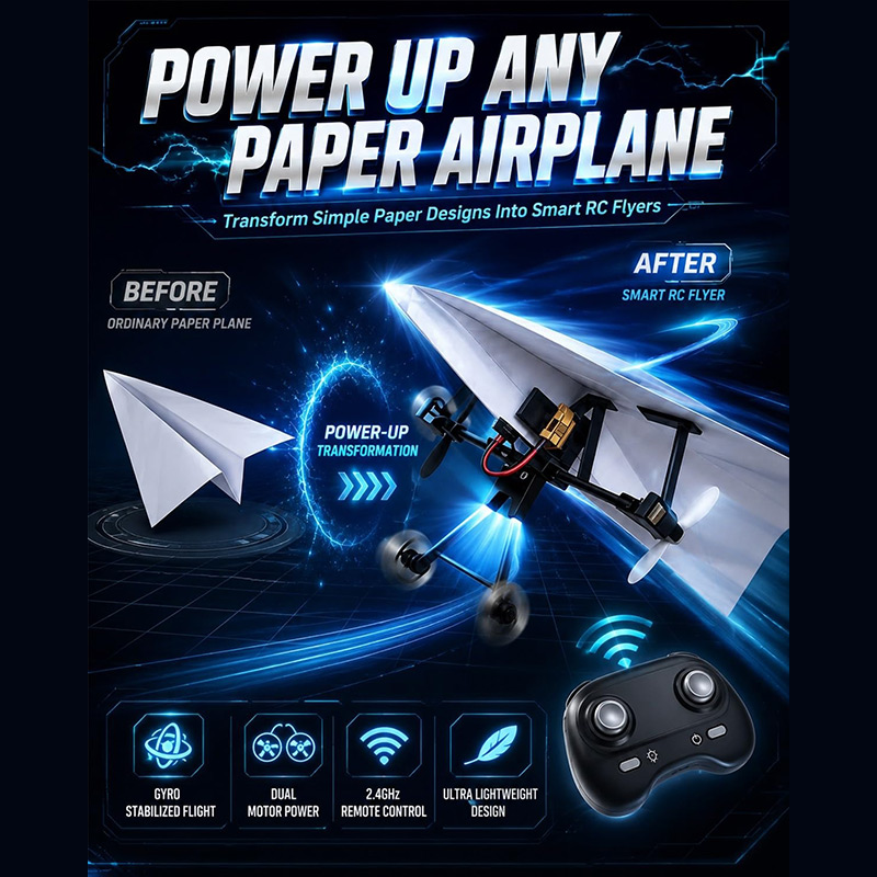 Kit Pesawat Kertas RC dengan G - Diy Kit Elektronik ulasan dan harga
