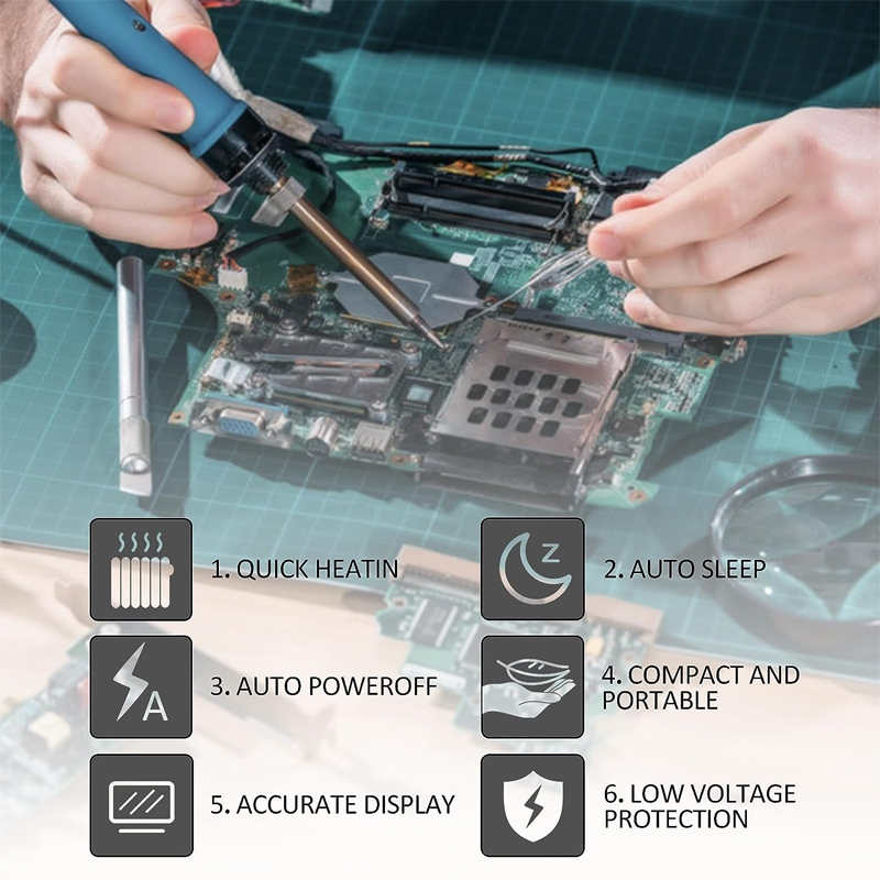 Stasiun Besi Solder Tanpa Kabe - Diy Electronics Tools ulasan dan harga