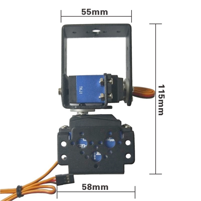2 DOF robotik Pan dan Tilt Ser - Diy Kit Elektronik ulasan dan harga
