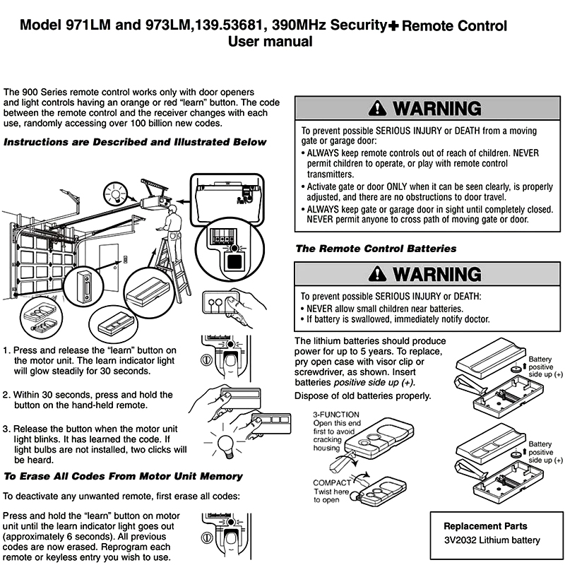 971LM 973LM Security+ Pembuka  - Diy Electronics Button ulasan dan harga