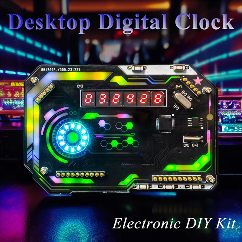 WISH Jam Digital Desktop Kit D - Diy Innovative Electronics ulasan dan harga